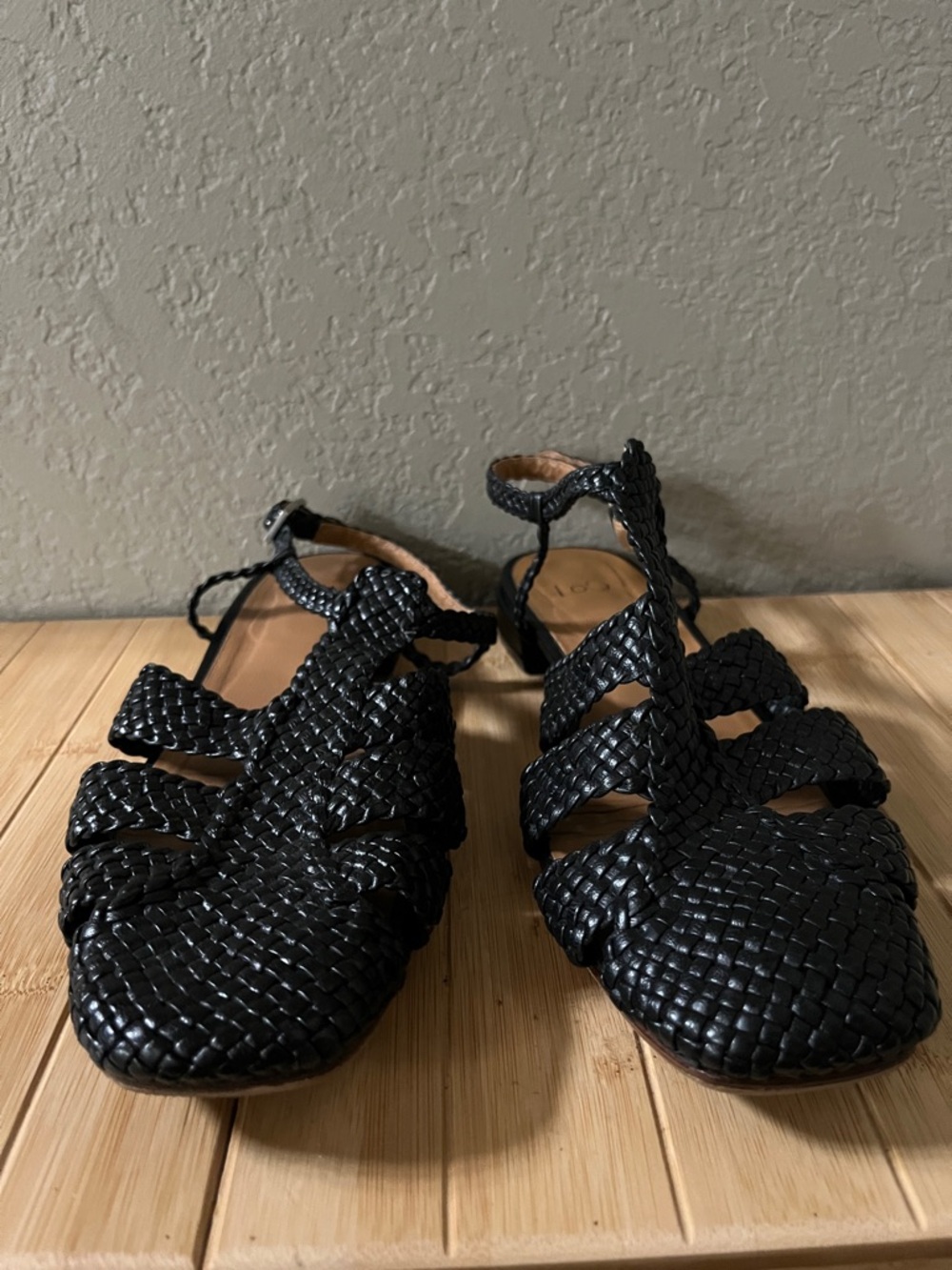 LOQ Arlo Sandal - Black Braided Leather Strappy Women’s Sandals - 39 - Picture 2 of 13